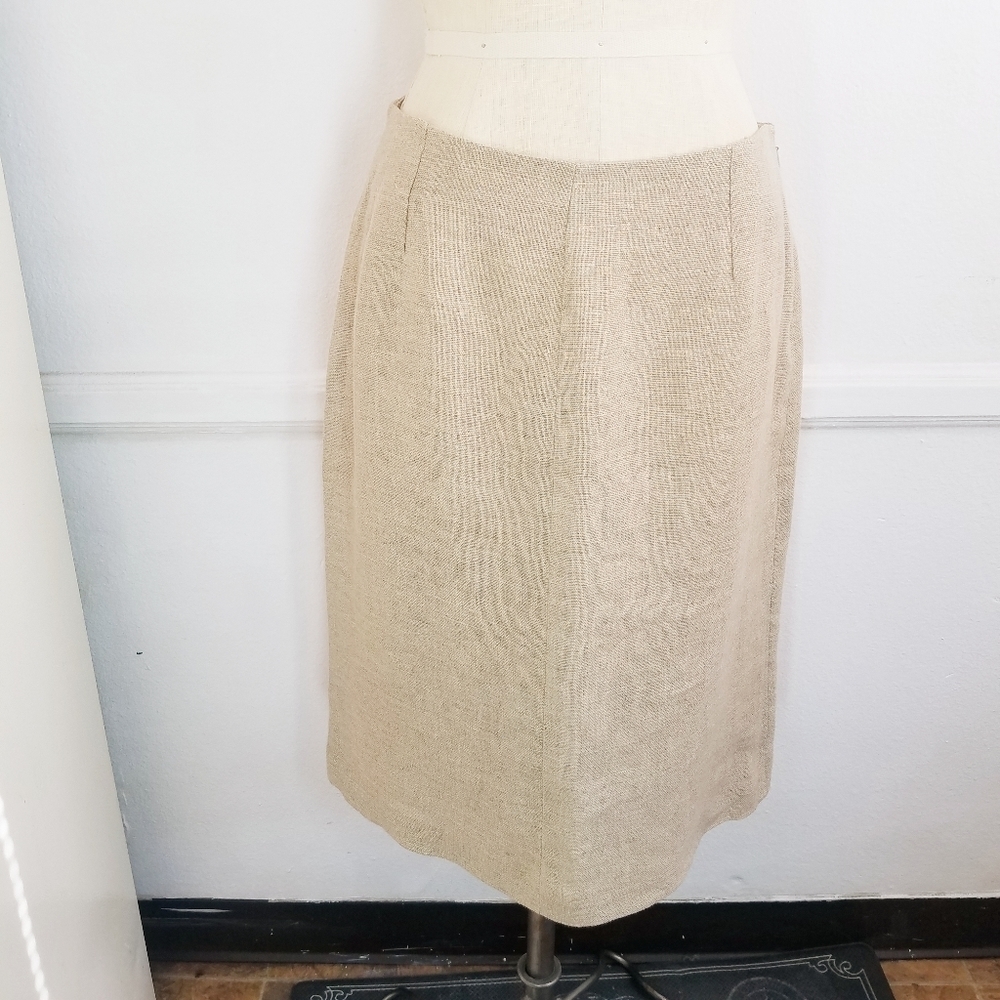 🌸Fendi 360| Linen Midi Length Skirt 44